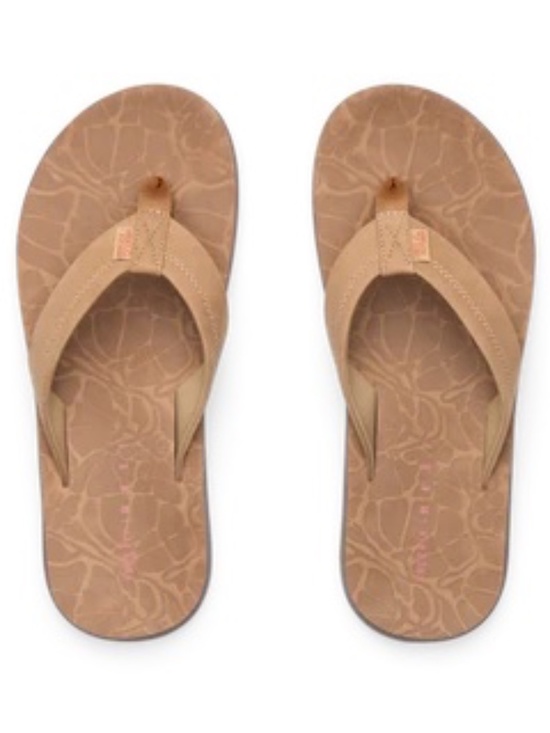 MEN\'S FREE FLY X REEF OJAI COLLAB \'NUBUCK\' LEATHER SANDALS/FLIP-FLOPS, 9, NIB!! main image 6